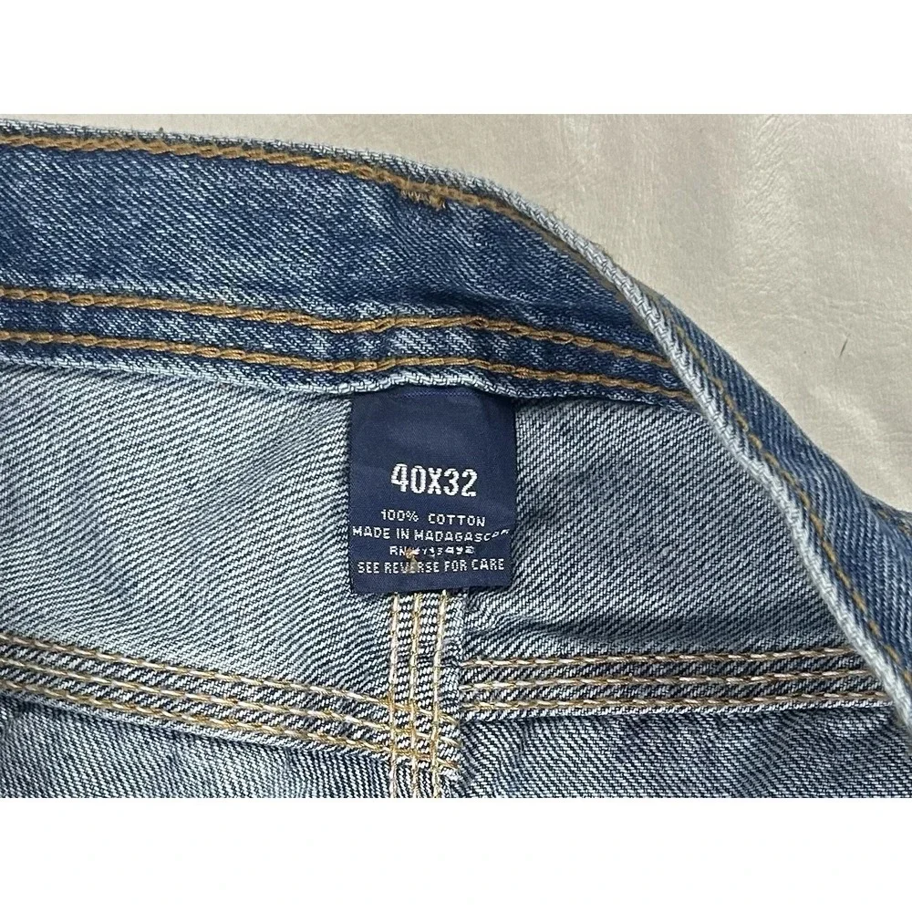 NWT Wrangler Rugged Wear 30209 Carpenter Denim Jeans 40 X 32 Light Wash Work